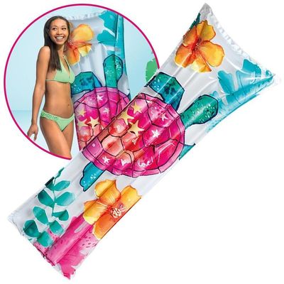 Colchão Inflável Piscina Praia Esteira Fashion Tartaruga - Intex