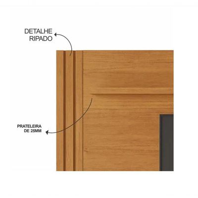Rack Com Painel Até 70" Trunfo Jcm Movelaria - Cinamomo