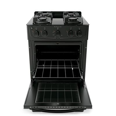 Fogão 4 Bocas Atlas Milão Glass Mesa De Inox A Gás Bivolt