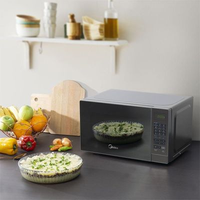 Micro-ondas Midea 20L Porta Espelhada Minuto Fácil Prata MRAE21 110V