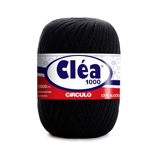 Linha Cléa 1000m Nº8/2 8990 Preto Linha Cléa 1000m Nº8/2 8990 Preto