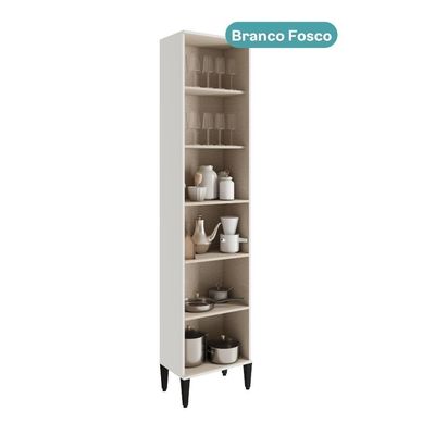Paneleiro Miami 3 Portas 5 Prateleiras Carraro Branco