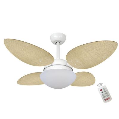 Ventilador Volare P Palmae Natural 127V E Controle Remoto 110V