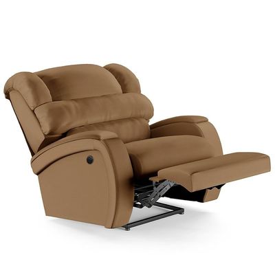 Poltrona Do Papai Reclinável Kalie Power Elétrica Fh9 Pu Caramelo - Mpozenato