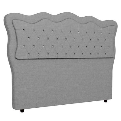 Cabeceira Casal Queen Cama 160cm Oregon I02 Linho Cinza - Mpozenato