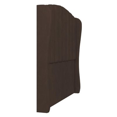 Cabeceira Casal King Cama 195cm Glenda I02 Veludo Marrom - Mpozenato