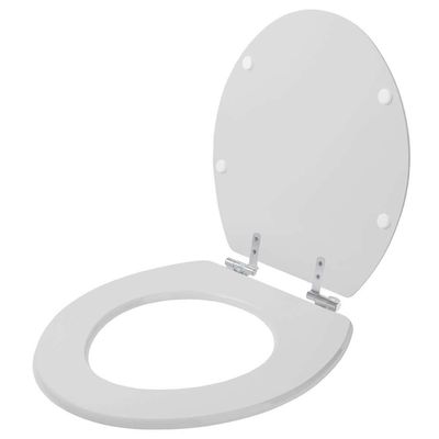 Tampa De Vaso Poliester Com Amortecedor Iris Cinza Claro Para Bacia Mari