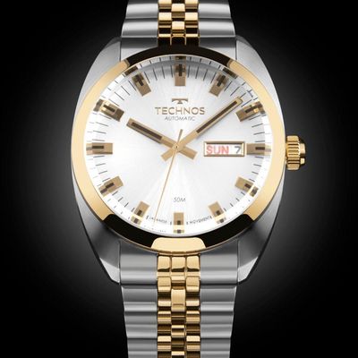 Relógio Technos Masculino Automatico Bicolor - 8205oq-1k 8205oq-1k