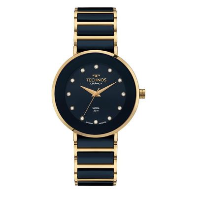 Relógio Technos Feminino Ceramic Sapphire Dourado - 2035lmm-1a