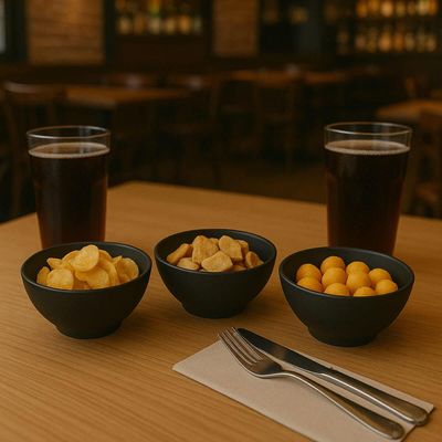 Bowl Plástico Cumbuca 500ml Preto Redondo Cozy Coza Cereal Petiscos Iogurte Frutas