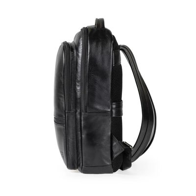 Mochila Masculina Executiva de Couro Joá Preto U / Preto