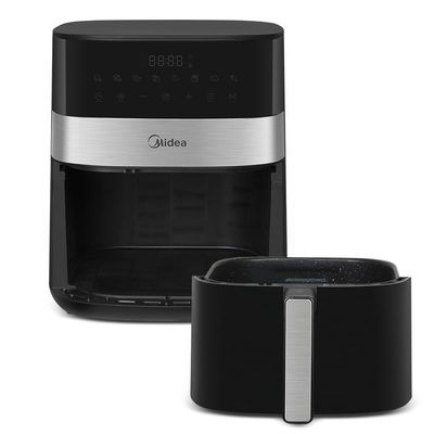 Fritadeira Air Fryer Midea Smart Chef Plus Preta 6L 110V MAD600010APKW1