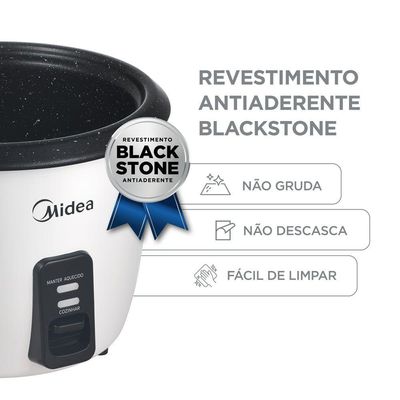 Panela De Arroz Elétrica Midea 2,5L Branca PAE25B1 110V