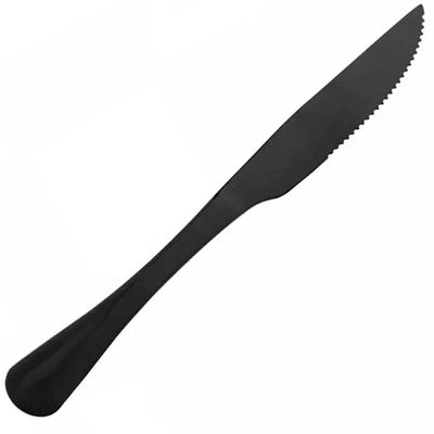 Faqueiro Lyor Preto 24 Peças Positano Jogo de Talheres Inox Fosco Mesa Posta