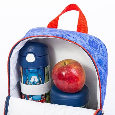 Lancheira Escolar Masculina Térmica Marvel Vingadores Azul U / Azul