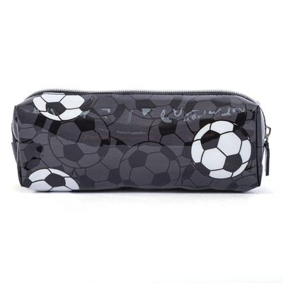 Estojo Escolar Masculino Futebol Preto U / Preto