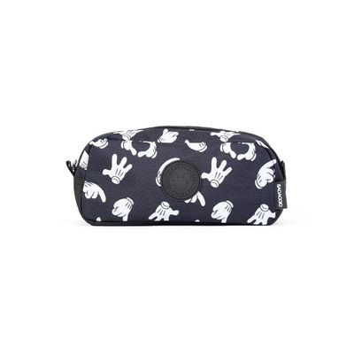 Estojo Escolar Masculino Mickey Hand Talk Preto U / Preto