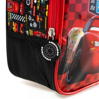 Lancheira Escolar Masculina Carros U / Vermelho