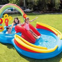 Piscina Inflável Playground Arco Iris 227 Litros - Intex