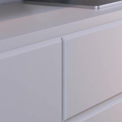 Rack Para Sala Bancada De 70 Pol. 180cm Norena C05 Off White Matte-freijó - Mpozenato