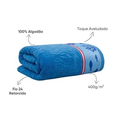 Toalha De Praia Aveludada Beach 78x150cm Appel Mergulho