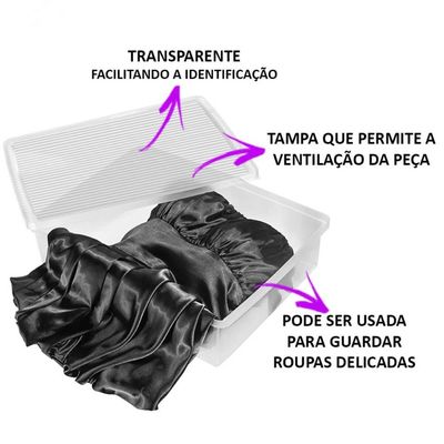 6 Caixas Organizadoras para Botas Cano Longo Empilháveis Tampas Ventiláveis Closets Brechós