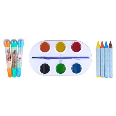 Livro Infantil Dcl Super Color Pack Moana para Ler e Colorir