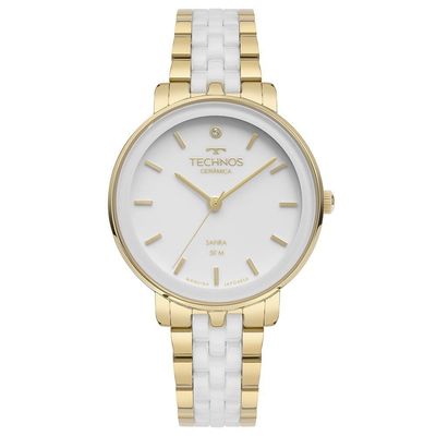 Relógio Technos Feminino Ceramic-saphire Dourado - 2035mzl-1b 2035mzl-1b