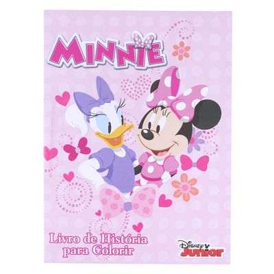 Livro Infantil Dcl Super Color Pack Minnie para Ler e Colorir