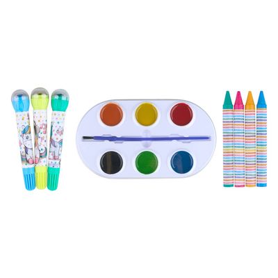 Livro Infantil Dcl Super Color para Ler e Colorir Pack Unicórnio