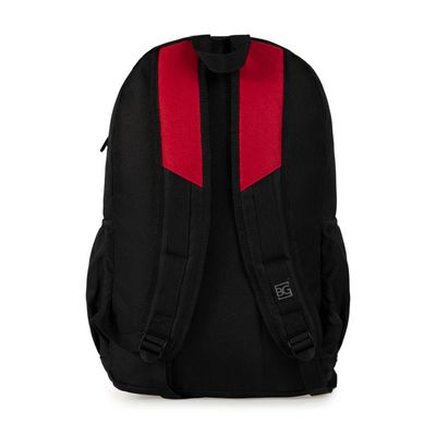 Mochila do Flamengo Masculina Esportiva Oficial com Rede de Suporte para Bola U / Preto-vermelho