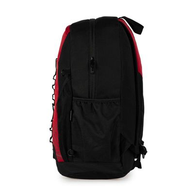 Mochila do Flamengo Masculina Esportiva Oficial com Rede de Suporte para Bola U / Preto-vermelho