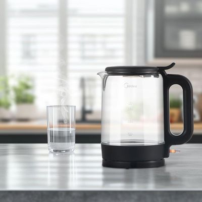 Chaleira Elétrica De Vidro 1,8L Top Fill Midea KGL17P2 220V