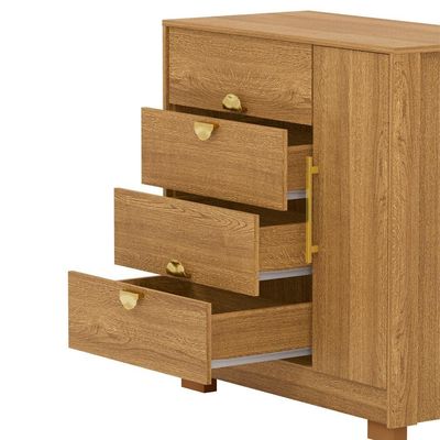 Comoda Sapateira 4 Gavetas 1p 93 Cm 20033 Vlr Nature