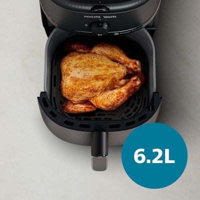 Fritadeira Airfryer Série 1000 Xl Philips Walita 6,2 Litros Tecnologia Rapidair Preta 110V