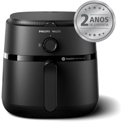 Fritadeira Airfryer Série 1000 Xl Philips Walita 6,2 Litros Tecnologia Rapidair Preta 110V