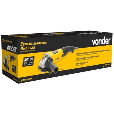 Esmerilhadeira Angular Vonder EAV860N 220V de 50/60 Hz 860W com Acessórios