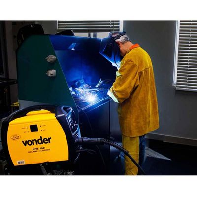 Máquina para Solda e Eletrodo 160A 220V Monofásica Vonder MME 160 Amarelo