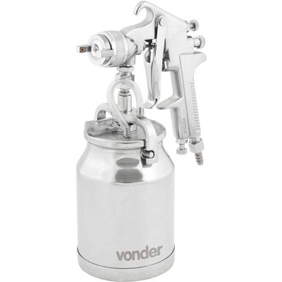 Pistola para pintura com caneca em alumínio tipo sucção PSV 100 VONDER