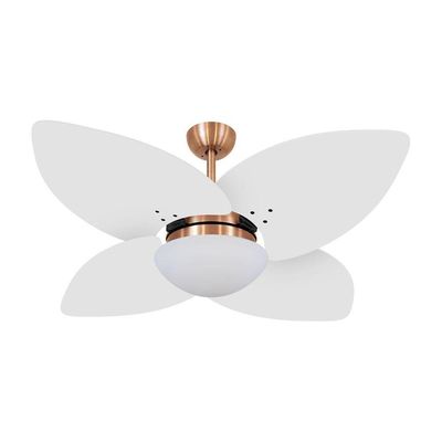 Ventilador De Teto Dormamu Cobre 4 Pás Branco 220v 220V