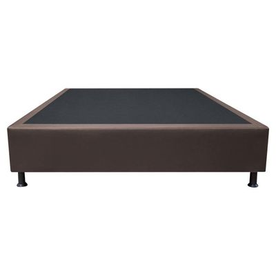 Base Box Para Cama Casal 138x188cm Liz S05 Sintético Marrom - Mpozenato