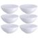 6 Molheiras Plástico 120ml Branco Bowl Porta Molhos Caldas Maionese Patês Acompanhamentos Coza