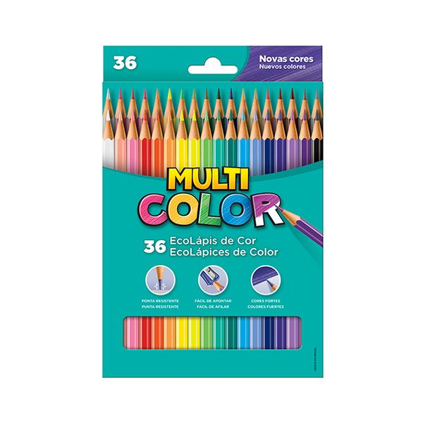 Lápis de Cor Faber-Castell Multicolor Super 36 Cores
