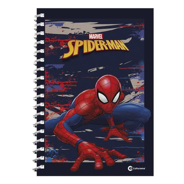 Caderno Universitário Culturama Espiral Capa Dura Le Spider-Man 1 Matéria 80 Folhas II