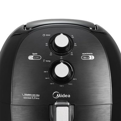Fritadeira Air Fryer Midea Preta 5,3L 220V FRB50P2