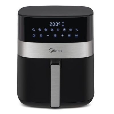 Fritadeira Air Fryer Midea Smart Chef Plus Preta 6L 220V MAD600010APKW2
