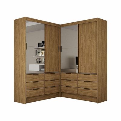 Closet Casal Sevilha 4 Portas Plus 12 Gavetas Carioca Móveis