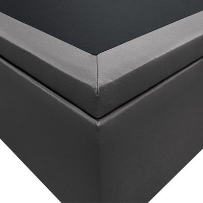 Base Box Baú Para Cama Viúva 128x188cm Liz S05 Sintético Cinza - Mpozenato