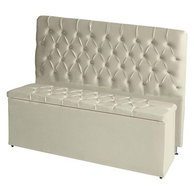 Kit Cabeceira De Cama E Calçadeira Baú Estrela Queen 160 Cm Suede Capitonê Porcelana Casa Móveis E Decoração