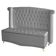 Kit Cabeceira De Cama Box E Calçadeira Baú Luxo King 195 Cm Suede Prata Do Lar Móveis